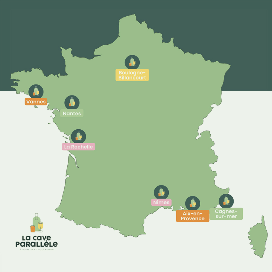 Carte de France La Cave Parallèle